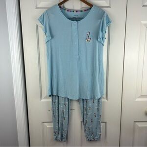Magnetic Me Disney Up Pajama Set Women’s Size Large Blue Jogger Pants